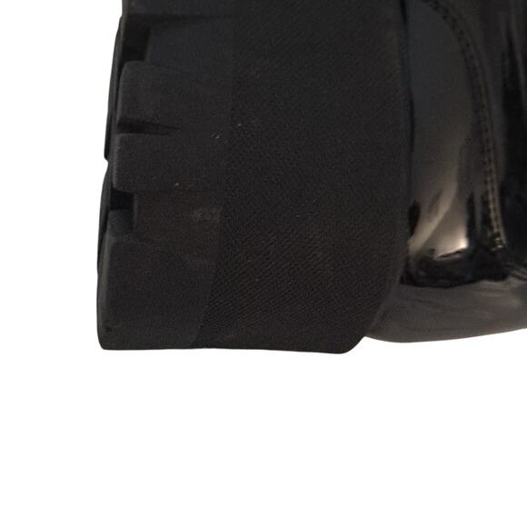 ASOS Black Platform Loafers Sz 10  Chunky sole - Picture 7 of 9